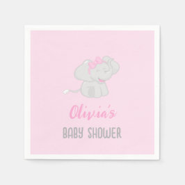 Cute Elephant Baby shower Girl Servet