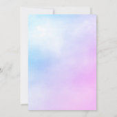 Cute Elephant Baby shower Invitation Kaart (Achterkant)