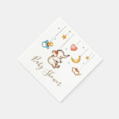 Cute Elephant baby shower Napkins Servet (Hoek)