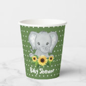 Cute Elephant Baby shower Papieren Bekers (Voorkant)