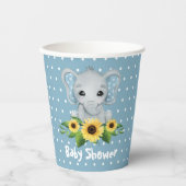 Cute Elephant Baby shower Papieren Bekers (Voorkant)