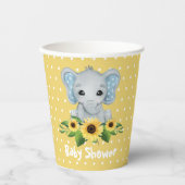 Cute Elephant Baby shower Papieren Bekers (Voorkant)
