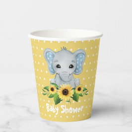 Cute Elephant Baby shower Papieren Bekers