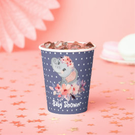 Cute Elephant Baby shower Papieren Bekers