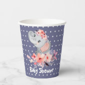 Cute Elephant Baby shower Papieren Bekers (Voorkant)