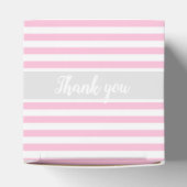 Cute Elephant Baby shower Pink Favor Box Bedankdoosjes (Bovenkant)