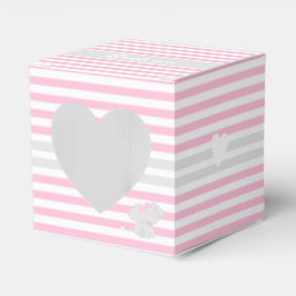 Cute Elephant Baby shower Pink Favor Box Bedankdoosjes