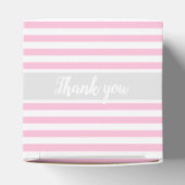 Cute Elephant Baby shower Pink Favor Box Bedankdoosjes (Bovenkant)