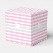 Cute Elephant Baby shower Pink Favor Box Bedankdoosjes (Achterkant)