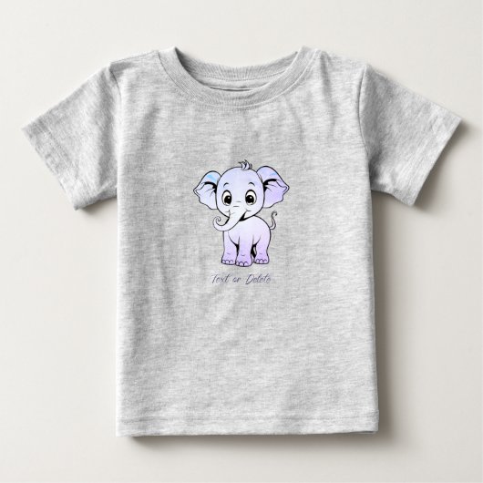 Cute Elephant Baby T-Shirt (Voorkant)