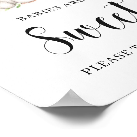 Cute Elephant Baby's zijn zoete posters (Hoek)