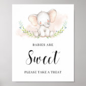 Cute Elephant Baby's zijn zoete posters (Voorkant)