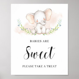 Cute Elephant Baby's zijn zoete posters