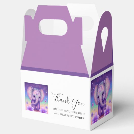 Cute Elephant bedankt Bedankdoosjes (Geopend)