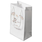 Cute Elephant Boho Floral Custom Year Birthday Klein Cadeauzakje (Achterkant Gekanteld)