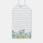 Cute Elephant Boy 1st Birthday Party Favor Cadeaulabel (Achterkant)