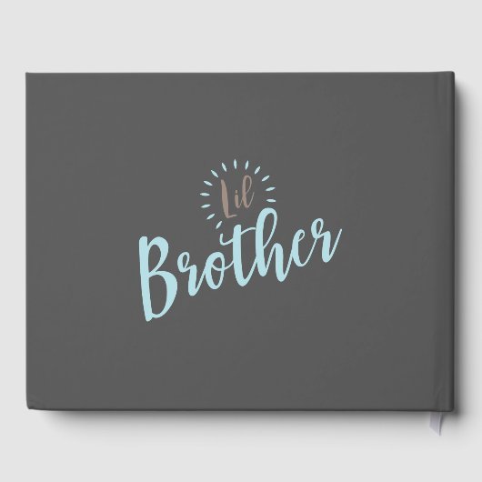 Cute Elephant Boy Baby shower Gastenboek (Achterkant)