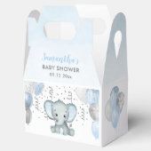 Cute Elephant Boy Balloons Baby shower Bedankdoosjes (Geopend)