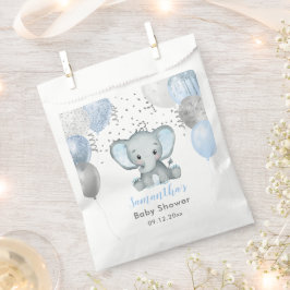 Cute Elephant Boy Balloons Baby shower Bedankzakje