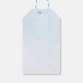 Cute Elephant Boy Balloons Baby shower Cadeaulabel (Achterkant)