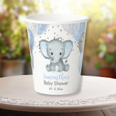Cute Elephant Boy Balloons Baby shower Papieren Bekers
