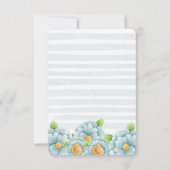 Cute Elephant Boy Birthday Party Bedankkaart (Achterkant)