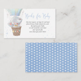 Cute Elephant Boy Books for Baby Enclosure Card Informatiekaartje