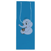 Cute elephant boy cartoon gift wijn cadeautas (Voorkant)