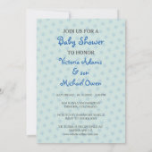 Cute Elephant Boy Prince Baby shower Uitnodiging (Achterkant)