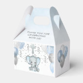 Cute Elephant Boys Baptisme Bedankdoosjes (Achterkant)