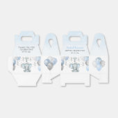 Cute Elephant Boys Baptisme Bedankdoosjes (Uitgevouwen)