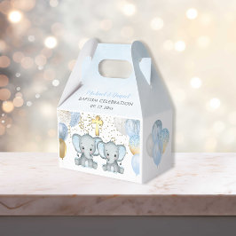 Cute Elephant Boys Baptisme Favor Box Bedankdoosjes