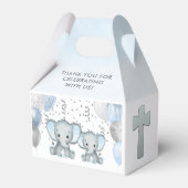 Cute Elephant Boys Baptisme Favor Box Bedankdoosjes (Achterkant)