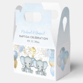 Cute Elephant Boys Baptisme Favor Box Bedankdoosjes (Geopend)