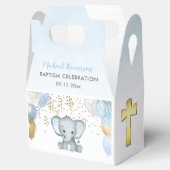 Cute Elephant Boys Baptisme Favor Box Bedankdoosjes (Geopend)