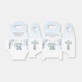 Cute Elephant Boys Baptisme Favor Box Bedankdoosjes (Uitgevouwen)
