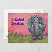 Cute Elephant  Briefkaart (Voorkant / Achterkant)