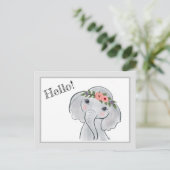 Cute Elephant Briefkaart (Staand voorkant)