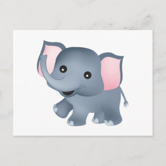 Cute Elephant Briefkaart
