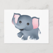 Cute Elephant Briefkaart (Voorkant)