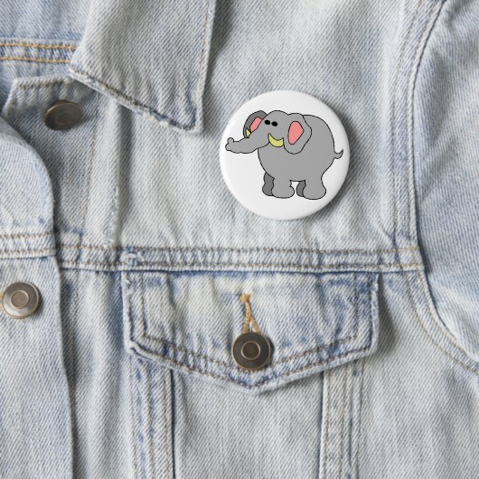 Cute Elephant Button (In situ)