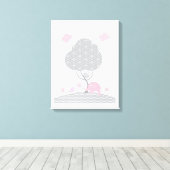 Cute Elephant Canvas Afdruk (Insitu (Houten vloer))