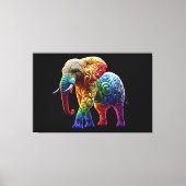 Cute Elephant Canvas Afdruk (Voorkant)