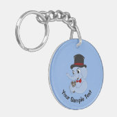 Cute elephant cartoon  keychain (Voorkant Links)