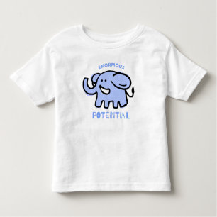 Cute Elephant Cartoon Kinder Shirts