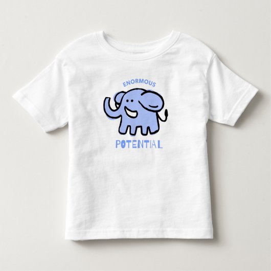 Cute Elephant Cartoon Kinder Shirts (Voorkant)