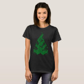 Cute Elephant Christmas Tree With Ornament Xmas El T-shirt (Voorkant volledig)