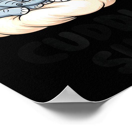 Cute Elephant Couple This Is Our Cuddle  Poster (Hoek)