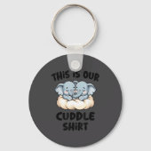 Cute Elephant Couple This Is Our Cuddle  Sleutelhanger (Voorkant)