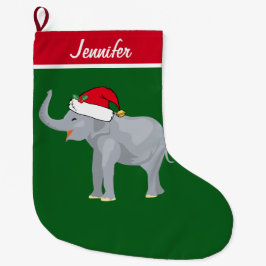 Cute Elephant Custom Grote Kerstsok